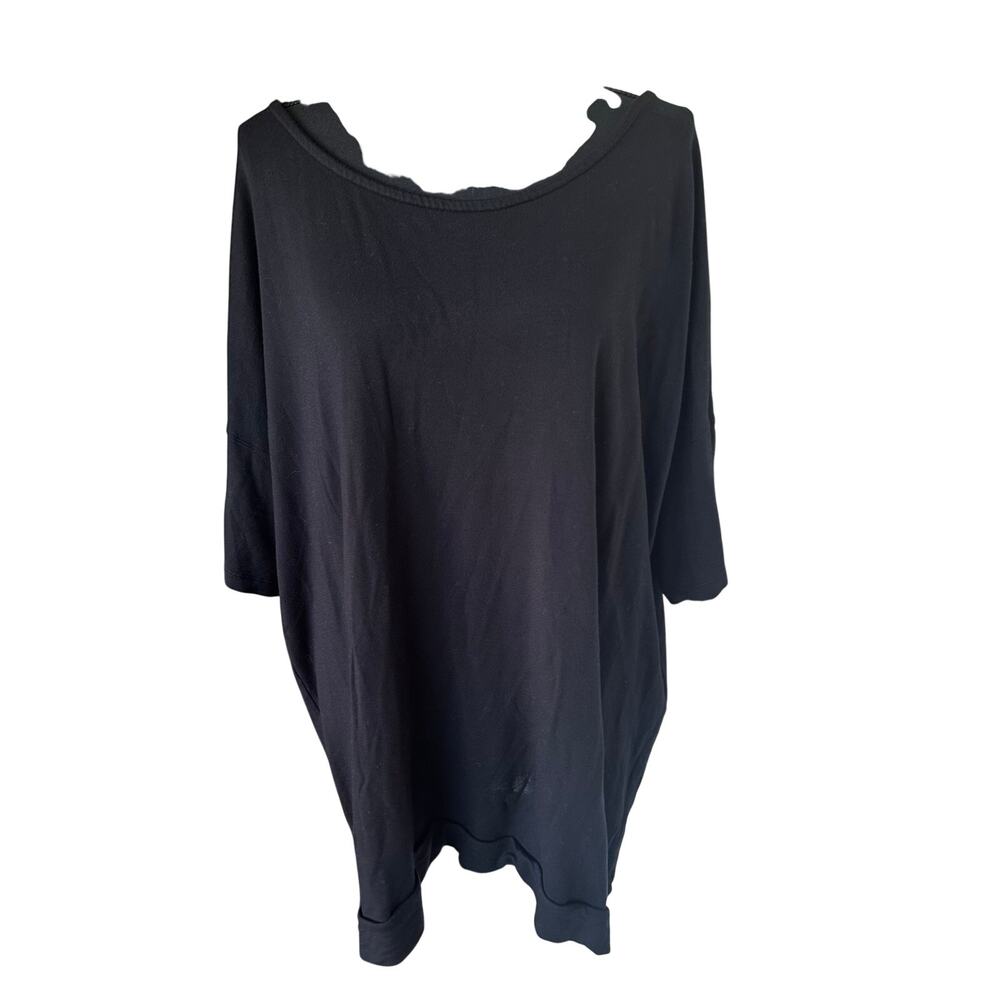 SOMA Live Lounge Wear Black Tunic Top XXL Extremely Soft Dolman Sleeve